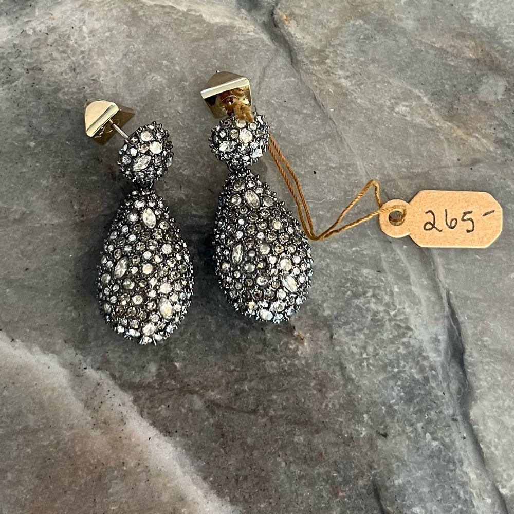 Alexis Bittar Crystal Encrusted Dangle Post earrings